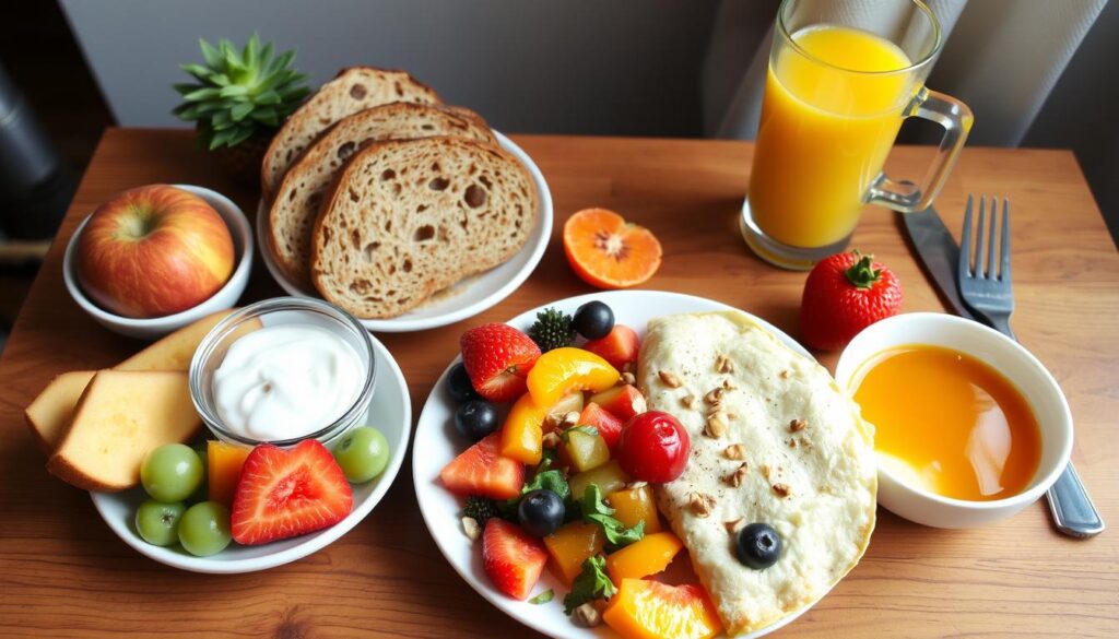 petit-déjeuner équilibré